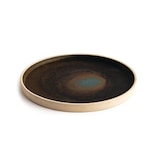 thumbnail of Olympia Canvas flacher runder Teller dunkelgrün 25cm