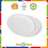 thumbnail of DayBays 40000 Stk. Pappteller - Imbissteller KU18 rund Ø18 cm weiß ohne Beschichtung