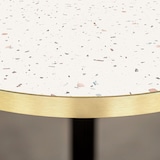 thumbnail of RestooTab - Tisch Versailles Ø60cm Dekor terrazzo cassata kanten messingfarben