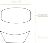 thumbnail of BIOZOYG 500 Stück Snackschalen Einwegschalen Holzschiffchen 80mm, biologisch abbaubar, für Fingerfood, Schalen aus nachhaltiger Forstwirtschaft