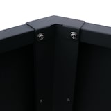 thumbnail of Canteiro elevado HWC-P64, canteiro elevado de metal para vegetais/plantações, floreira de jardim em aço 77x100x88cm ~ antracite