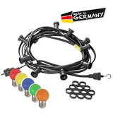 thumbnail of Illu- Party Lichterkette Außenlichterkette 5m schwarz 10 bunte LED Kugellampen