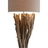 thumbnail of SalesFever Lampadaire 175cm|Linge de parapluie|Structure en bois flotté, tube métallique |Base en bois d'hévéa|L30xP30xH175cm|noir–naturel–marron