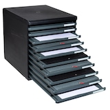 thumbnail of EXACOMPTA Cassettiera Modulo 304714D, sistema modulare a 10 cassetti aperti A4, box PS monoblocco, (PxlxAlt) 35x28,8x32 cm, gamma ECOBlack, nero