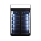 thumbnail of Gasfrit- Armario expositor para bebidas refrigerado 2 puertas SUBZERO 1253 x 750 x 2080 mm 1300 litros  refrigeración ventilada Luz led colorida