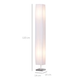 thumbnail of HOMCOM Lampada da Terra Design Moderna Salotto in Tessuto Bianco