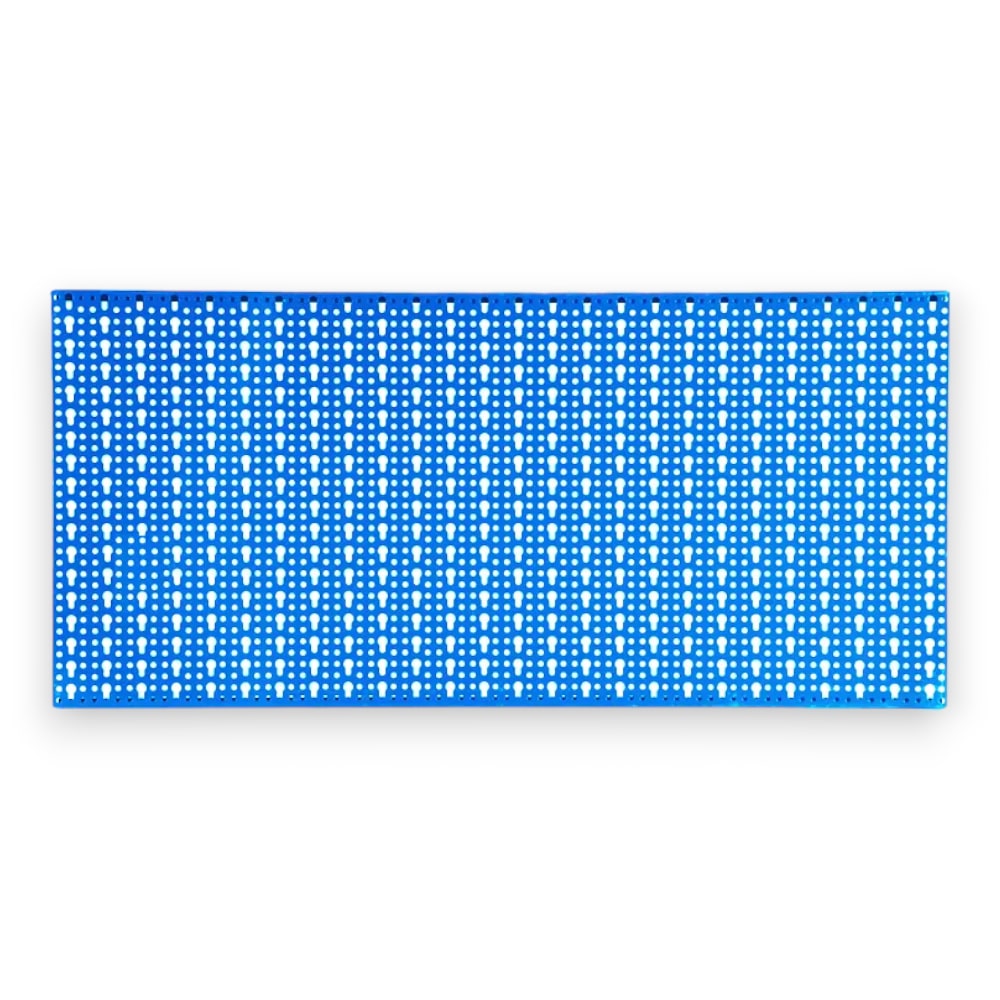 Pannello forato porta utensili da appendere a muro in acciaio 100x50 cm -  Blu