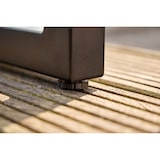 thumbnail of METRO PROFESSIONAL Gastro Stehtisch Lynx, Alu/Eukalyptus, 142 x 70 cm, rechteckig, schwarz