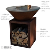 thumbnail of brasero classique corten 103 simple cuve