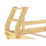 thumbnail of Doppel-Etagenbett 120x200 und 80x200 Erwachsenen-Stockbett Kiefer Massivholz natur V-60.18-08-12 Rollrost inkl.