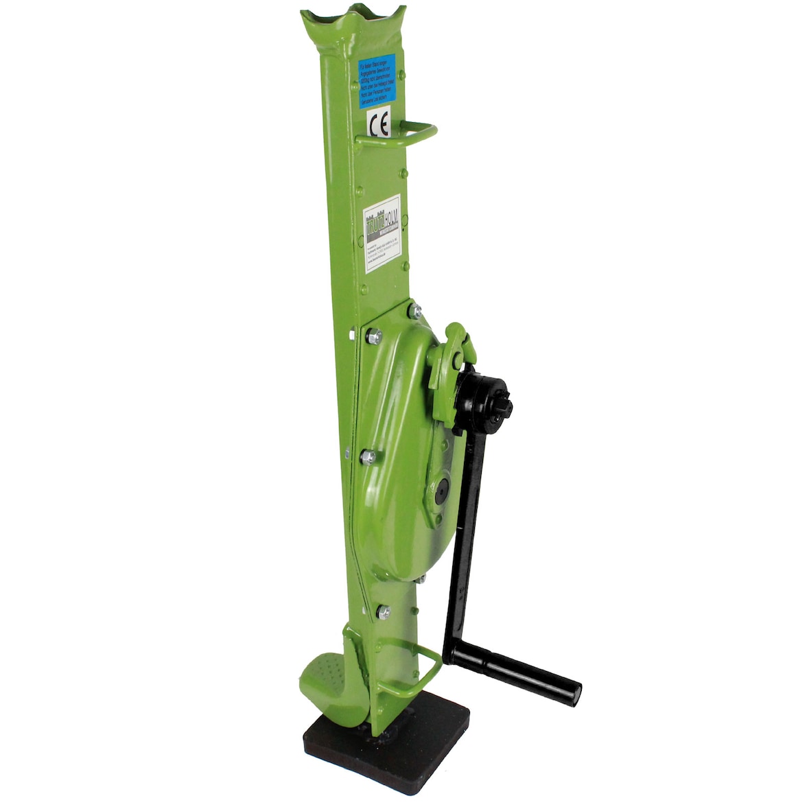 Stockwinde Zahnstangenwinde 3000 kg 72,5-109,5 cm Höhe auomatische Bremse große Grundplatte Hubwinde