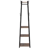 thumbnail of Helloshop26 - Appendiabiti con tre ripiani 43 x 43 x 180 cm marrone 12_0003799