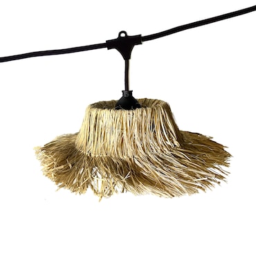 Lumisky Guirlande connectable TAHITI 7 ampoules E27 6M Paille Beige