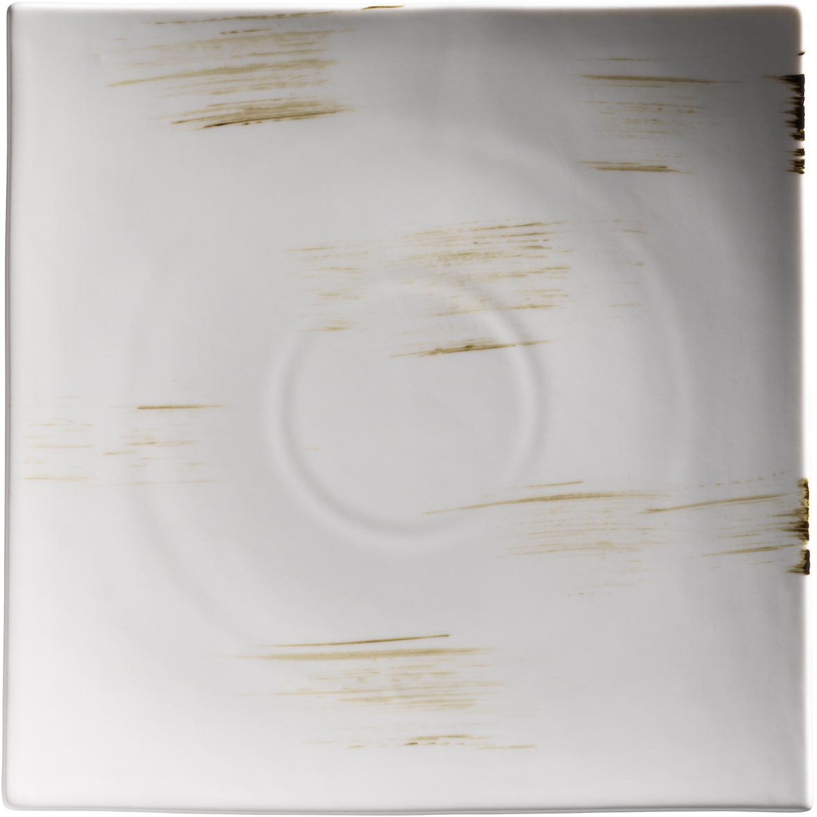 MÄSER plat vierkant bord 25 cm, DERBY serie, wit, set van 3, 593100