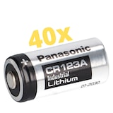 thumbnail of 40x Panasonic 3V CR123A DL123A Batterien  CR17345 Ultra Lithium Foto Bulk