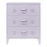 thumbnail of Helloshop26 - Praktische Metallkommode für Eingangsbereich Wohnzimmer oder Schlafzimmer mit 3 Schubladen Stahl 72 x 60 x 40 cm lila 03_0009305