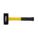 thumbnail of Hammer de piedra, cabeza de acero 1500 g, mango de fibra de vidrio para resistencia y durabilidad, amarillo/negro