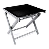 thumbnail of Garten Klapphocker / Fußhocker Aluminium - Textilen Silbergrau/Schwarz