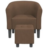 thumbnail of Chaise cabriolet avec repose-pied marron tissu Modèle Lervélis