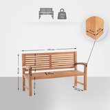thumbnail of Teakbank Halden teak/150 cm
