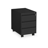 thumbnail of CEHA Büro- und Rollcontainer 600 mm Tiefe aus Stahl mit 3 Schüben in RAL9005 (tiefschwarz)