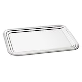 thumbnail of APS 00399 Lot de 48 plateaux buffet en métal chromé 41 x 31 cm, H 1,5 cm