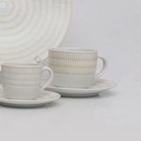 thumbnail of Avet Conjunto de 6 chávenas de chá com pires incluído, de 280 ml HMLONG RICE-43.