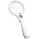 thumbnail of WEDO 2717550 Profi-Lupe Profi Lupe, 3 LEDs, 2, 5x, 4, 5x, 12x Vergrößerung, Linsen-Durchmesser 9 cm, Ergonomischer Griff, inkl. Batterien,