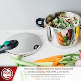thumbnail of Magefesa DYNAMIC - Olla Express Rápida de 5L , Acero Inoxidable 18/10, 5 Sistemas de Seguridad, Fácil Uso, Todo tipo de cocinas, Inducción
