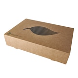 thumbnail of PAPSTAR 10 Transport- und Catering-Kartons, Pappe "pure" 8 cm x 55,7 cm x 37,6 cm braun "100% Fair" mit Sich