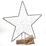 thumbnail of LED Stern Leuchtstern Dekostern Metallstern Weihnachtsstern H: 58cm Timer