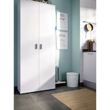 thumbnail of Dmora Armadio multiuso Forcola, Mobile multifunzione portascope, Guardaroba a 2 ante, 78x35h190 cm, Bianco