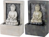 thumbnail of 1 Zimmerbrunnen Buddha 23cm Kunststein Wasserbrunnen für Zimmer Indoor Brunnen Wasserwand Tischbrunnen Tischdeko Bürodeko Wasser Feng Shui Deko Grau