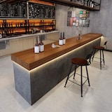 thumbnail of 【CTSN 180】Theke Industriestil-Kassentheke Restaurant-Bar Bar-Theke Empfangstheke Rezeption Kasse Bar 180*60*100cm Grau