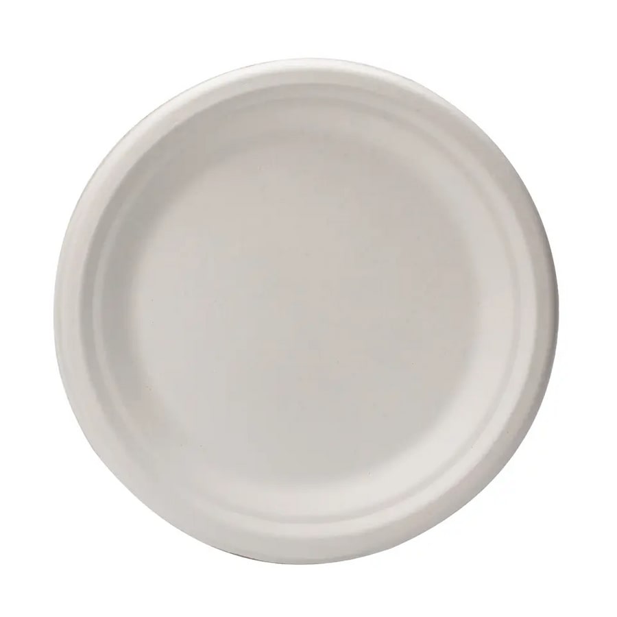 RyanPack Bagasse Teller aus Zuckerrohr – 15 cm – 50 Stück
