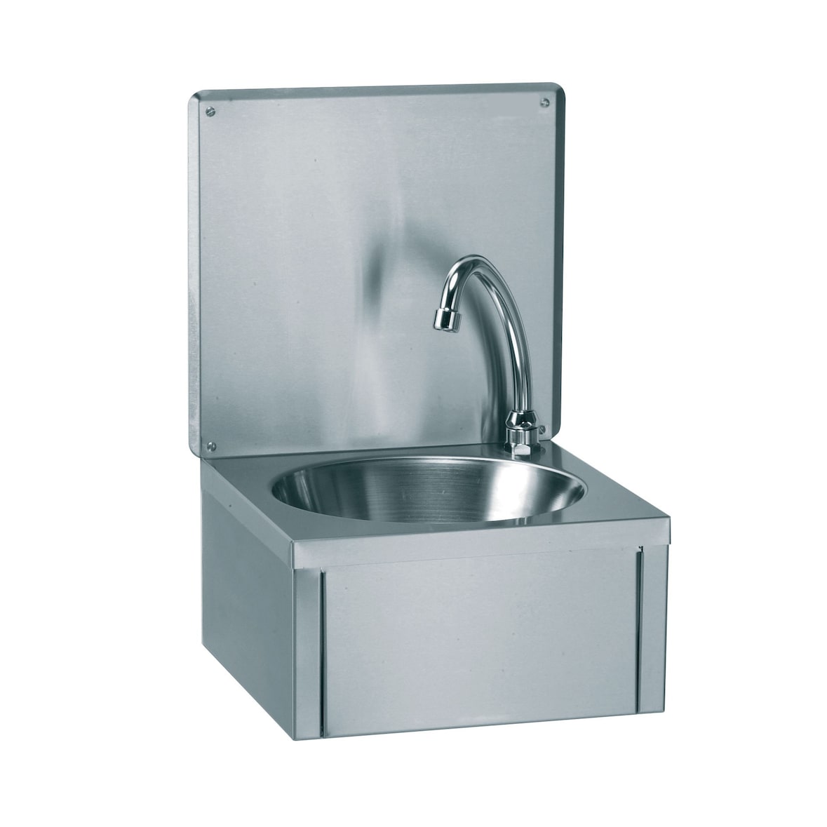 Lave-mains inox mural avec dosseret -Nosem