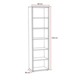 thumbnail of Matelpro - Etagère de bureau H 216 cm contemporaine chêne clair Lexos - Moderne & Design -Chêne clair -  -Types de portes: