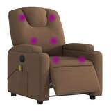 thumbnail of vidaXL Massagesessel Elektrisch Braun Stoff