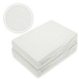 thumbnail of Frottee Spannbettlaken Marke Doppelpack 180 x 200 cm Weiss