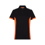 thumbnail of DASSY® Veracruz Women Damen-Poloshirt, Logix, Mesheinsätze, COPES 83, Brusttasche Reflexbiese, OEKO-TEX®, Art. 710071 schwarz/fluo orange M
