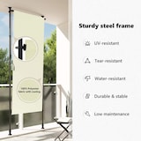 thumbnail of vidaXL Rolgordijn voor buiten 100x270 cm crème