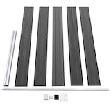 thumbnail of Set de paneles de valla WPC negro 699x105 cm