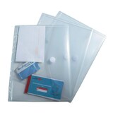 thumbnail of Exacompta 57381E 10x Packung mit 5 verschließbaren Prospekthüllen aus PP mit Klettverschluss - A4 - Transparent