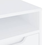 thumbnail of Helloshop26 - Meuble TV moderne gain de place avec tiroir et étagère 60 x 40 x 38 cm en bois d'ingénierie blanc 02_0058329