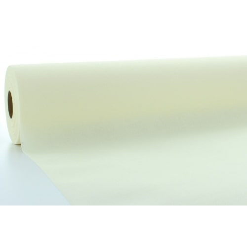 Sovie HORECA Airlaid Tischdeckenrolle Champagner, 120 cm x 40 m , 1 Stück Uni Basic Neutralfarben
