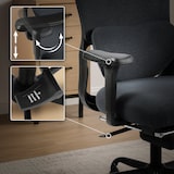 thumbnail of Silla de oficina Leesburg Negro/negro