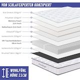 thumbnail of Taschenfederkern Matratze Lena, 90x200 cm