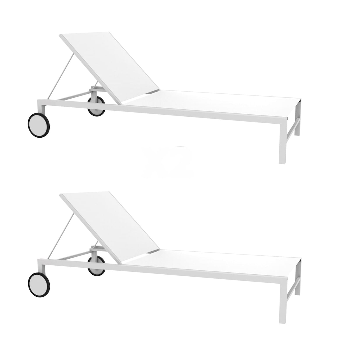 garbar SHIO Set 2 Tumbona Exterior Blanco