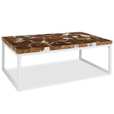 thumbnail of vidaXL Couchtisch Teak Harz 110x60x40 cm