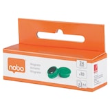 thumbnail of Imanes NOBO para pizarra, 24mm, 10 unidades, verde